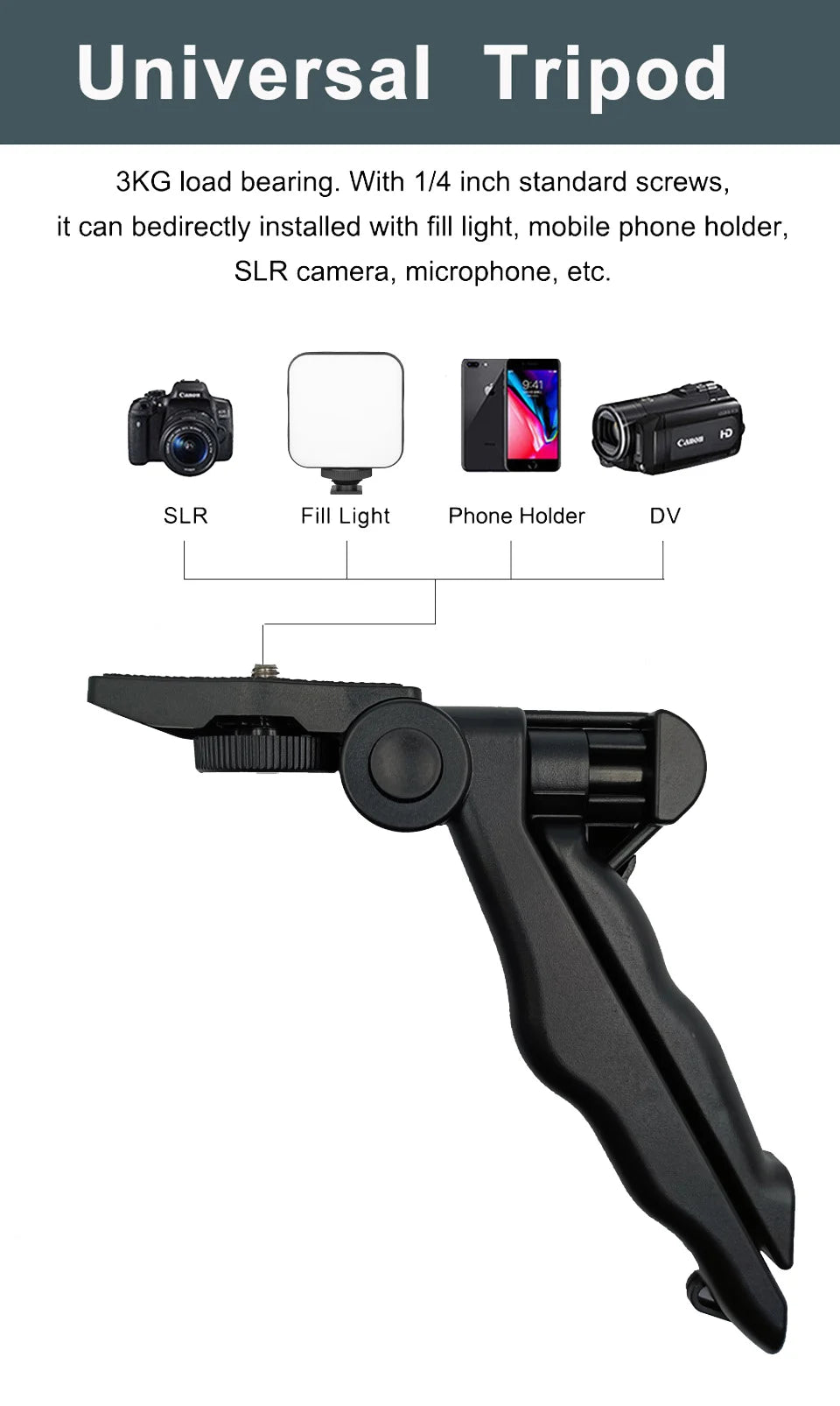 Kit de vlogging pour smartphone avec trépied, support de téléphone, mini microphone et éclairage LED pour TikTok et YouTube. Idéal pour les diffusions en direct et les vidéos YouTube.